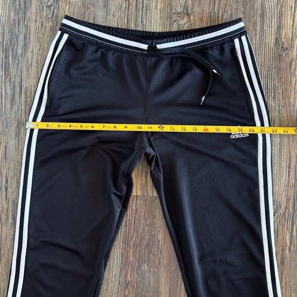 Adidas Performance Climacool Black White Stripe Track Pants Womans Size L 16/18 - Picture 9 of 14